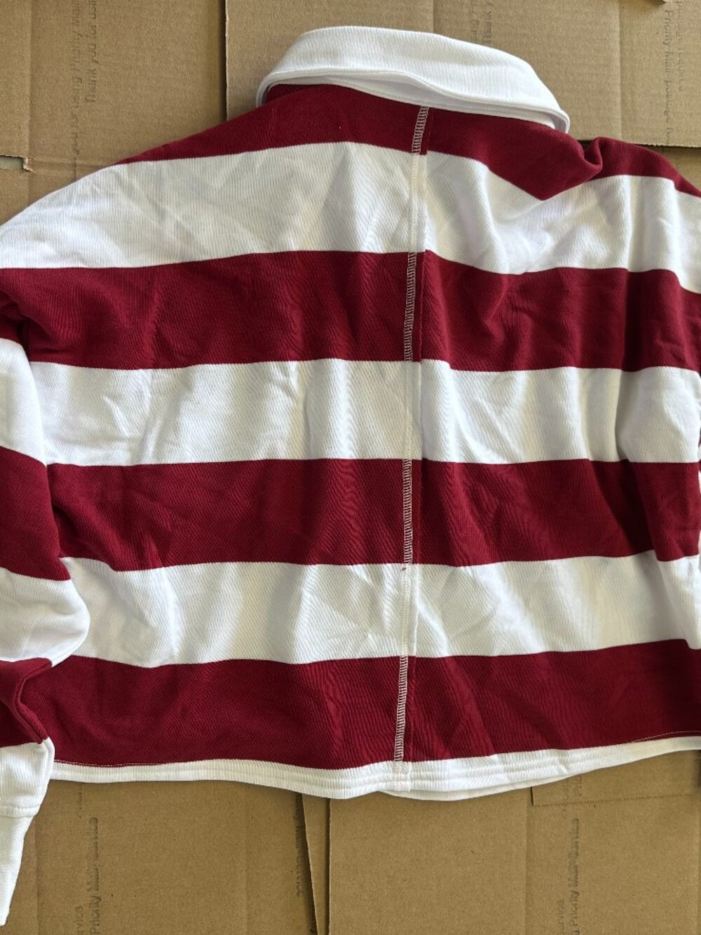 NWT Joylab Red & White Striped Long Sleeve - Picture 2 of 6